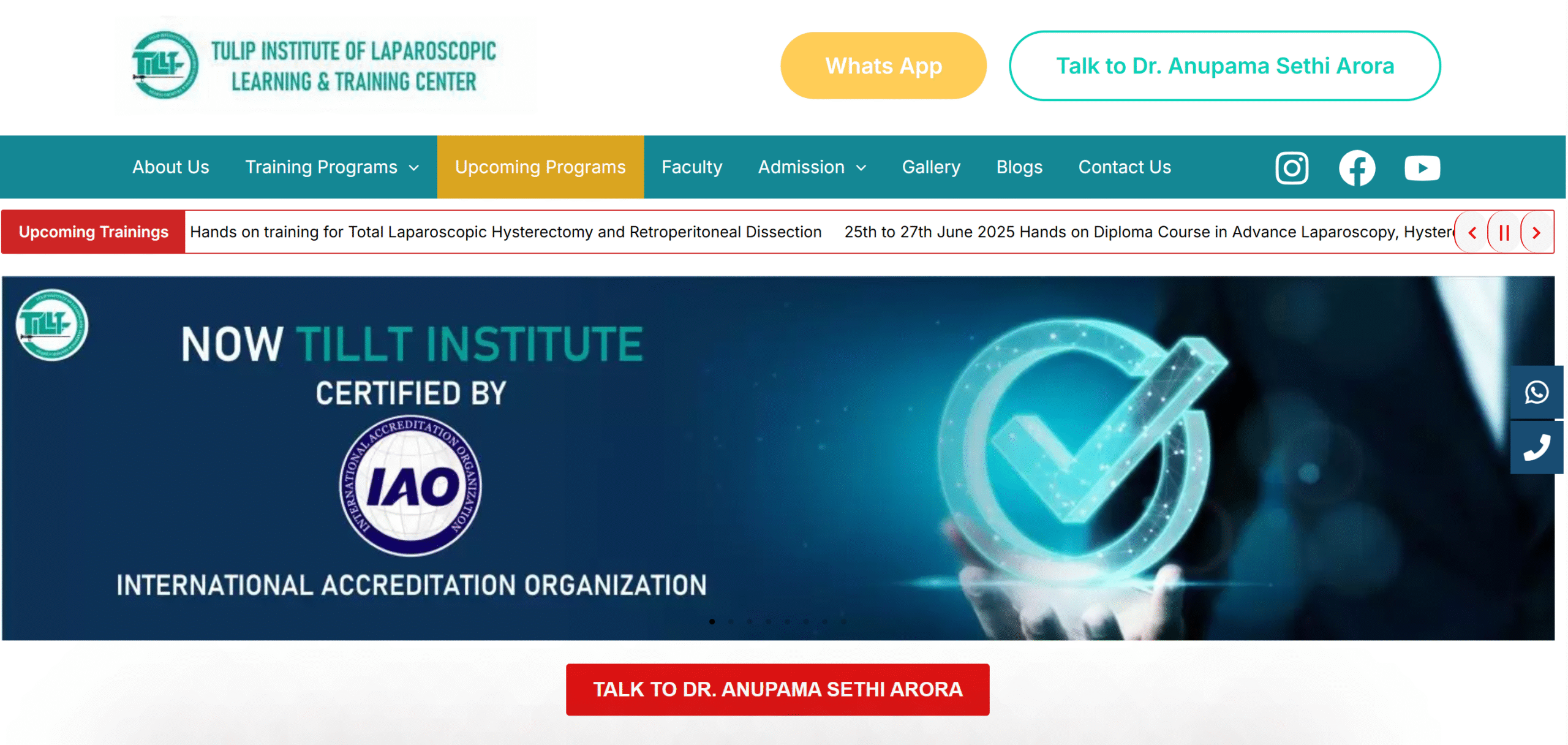 gynecology training centre in India