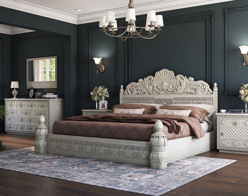 king bed