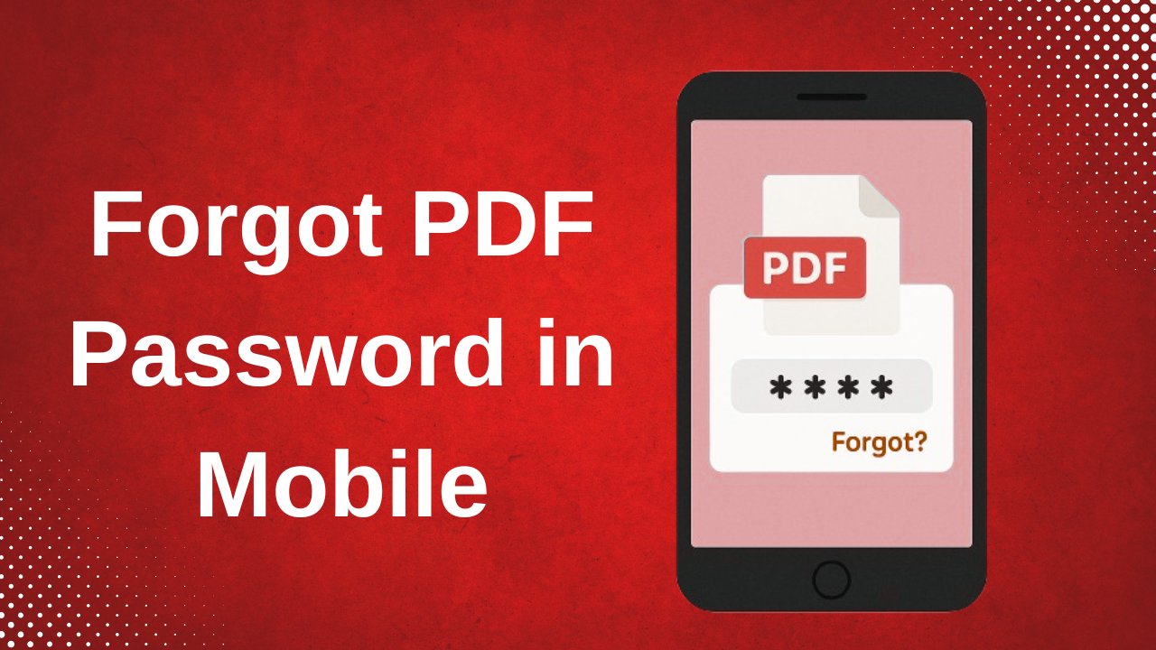 how to get forgot pdf password