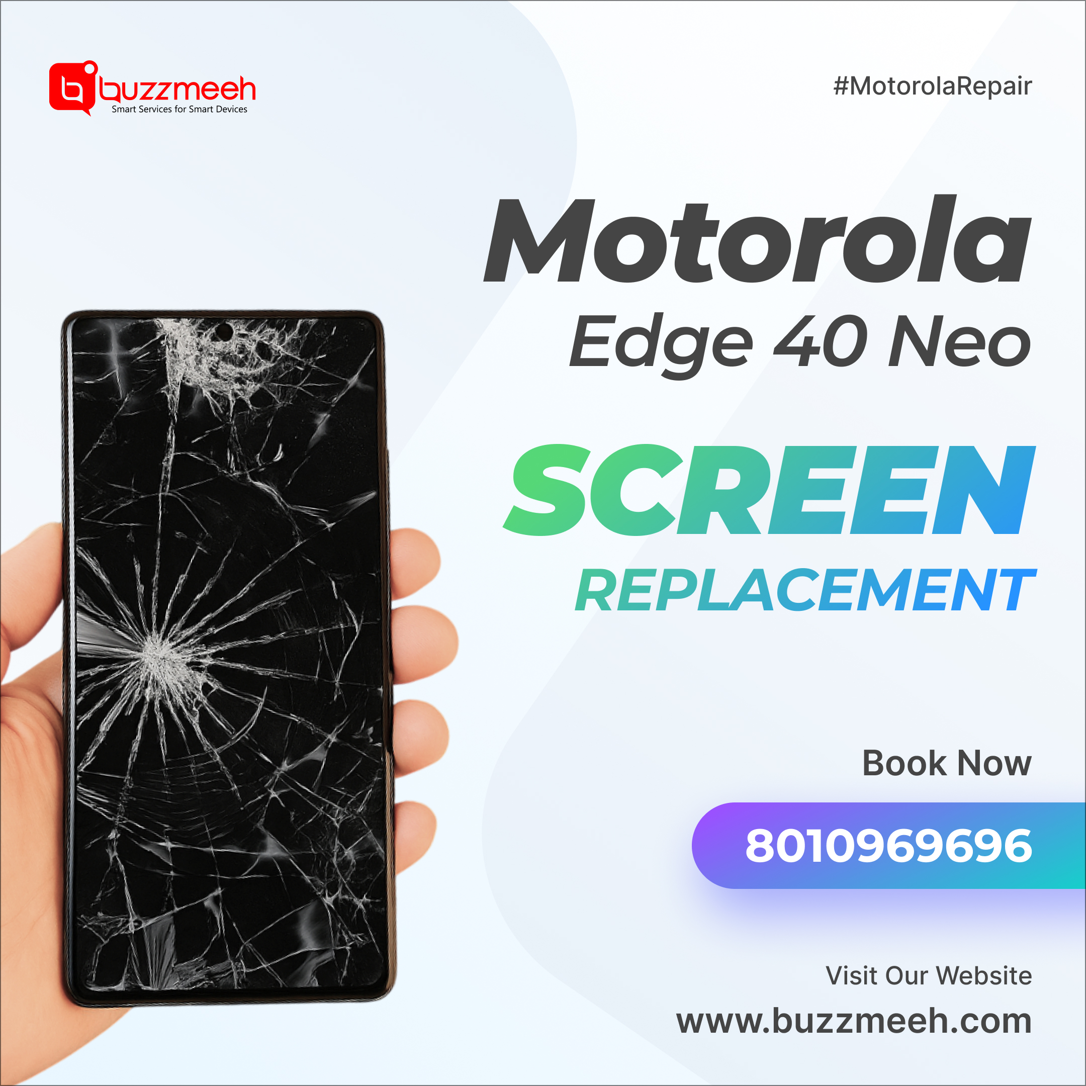 Motorola Edge 40 Neo screen replacement