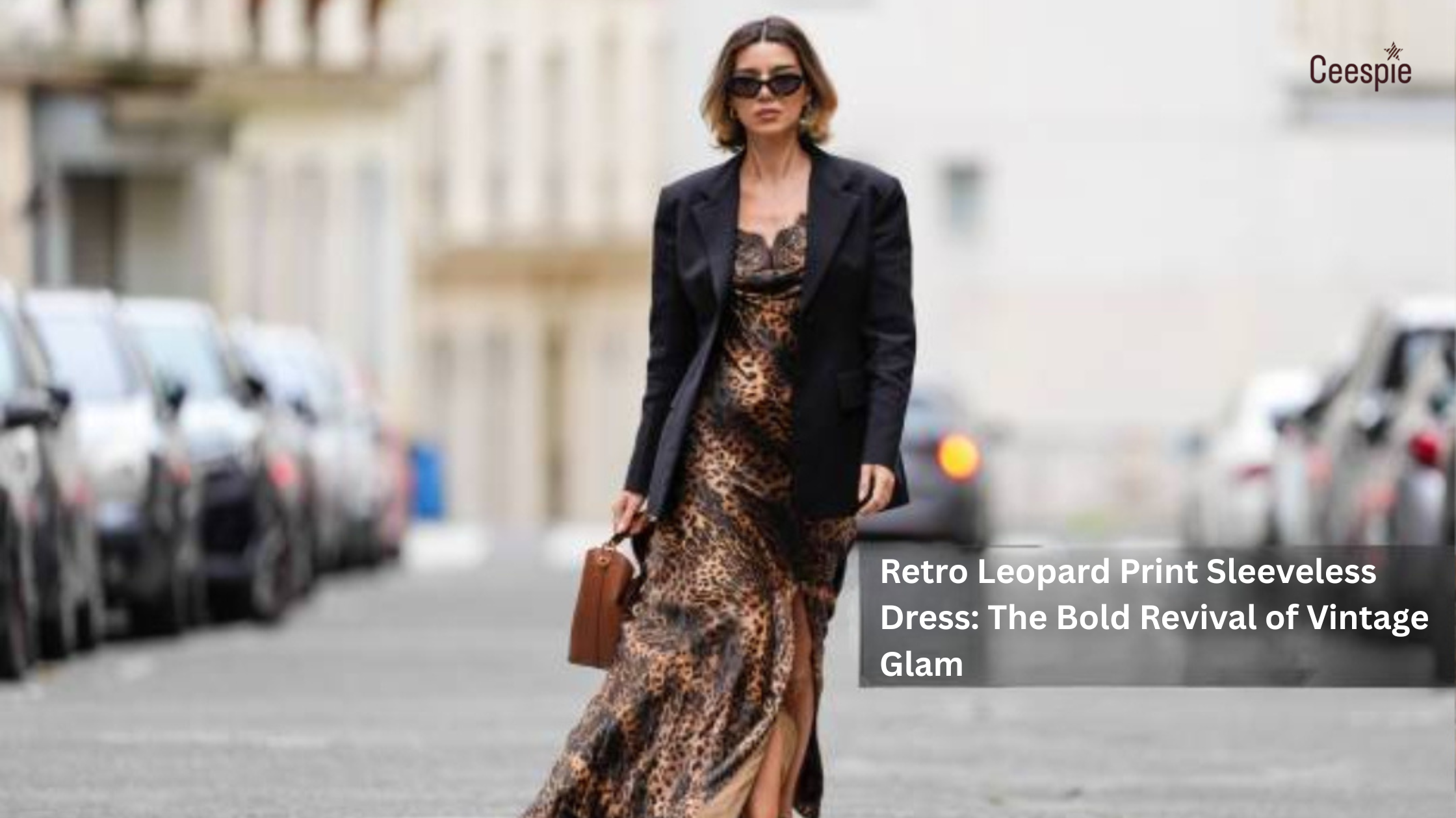 Retro Leopard Print Sleeveless Dress The Bold Revival of Vintage Glam
