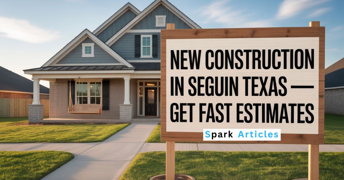 New Construction in Seguin Texas