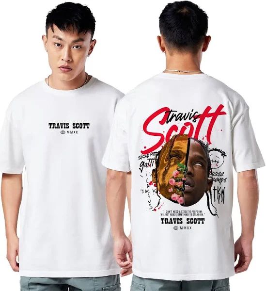 Travis Scott Graphic Face Art Tee – MMXX Edition