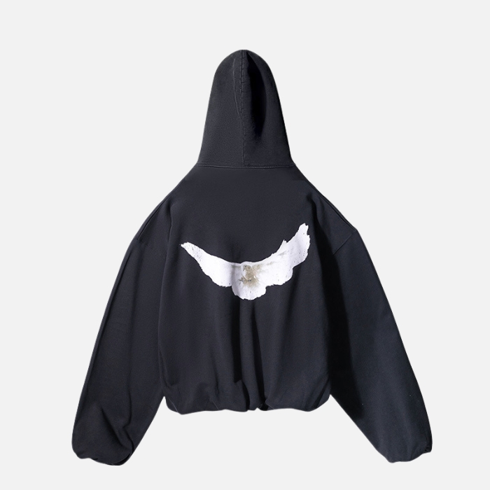Yeezy Gap Dove Hoodie - Black Oversized