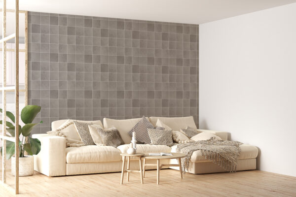 Common Wallpaper Mistakes and How to Avoid Them Ceramic Grey Color Tiles Seamless Pattern Wallpaper For Walls